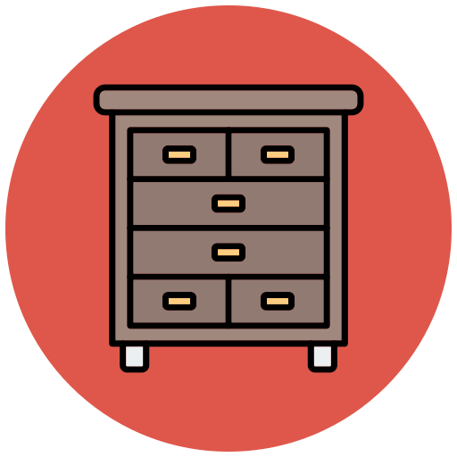 서랍 Generic Outline Color icon