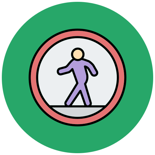 peatonal Generic Outline Color icono