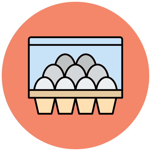Egg carton Generic Outline Color icon
