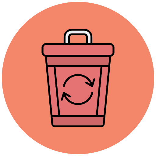 Dustbin Generic Outline Color icon