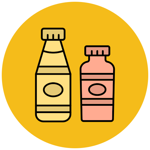 Condiments Generic Outline Color icon