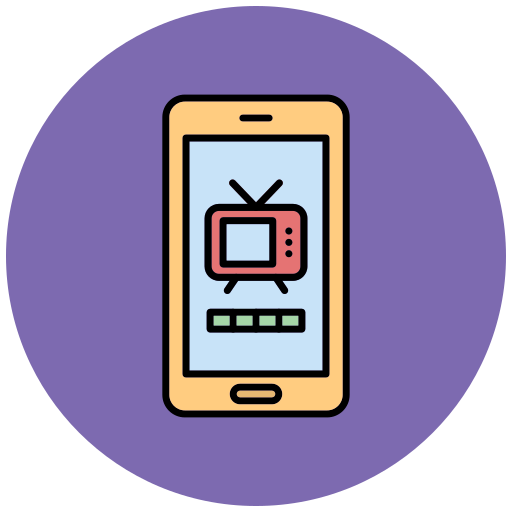tv app Generic Outline Color icon