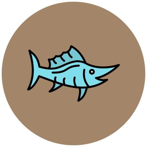 рыба-меч Generic Outline Color иконка