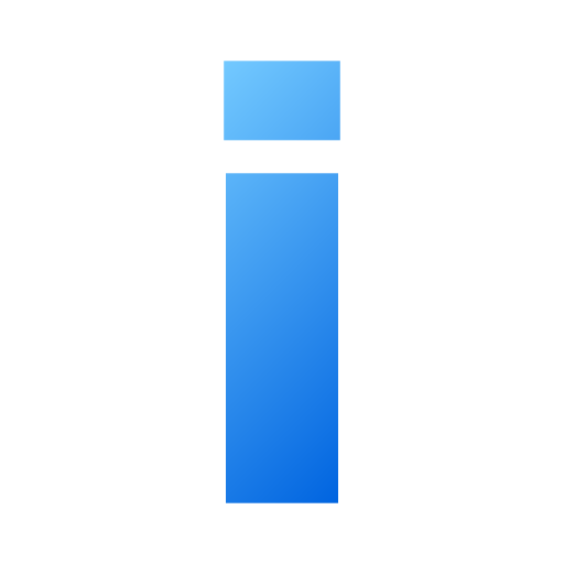 文字i Generic gradient fill icon