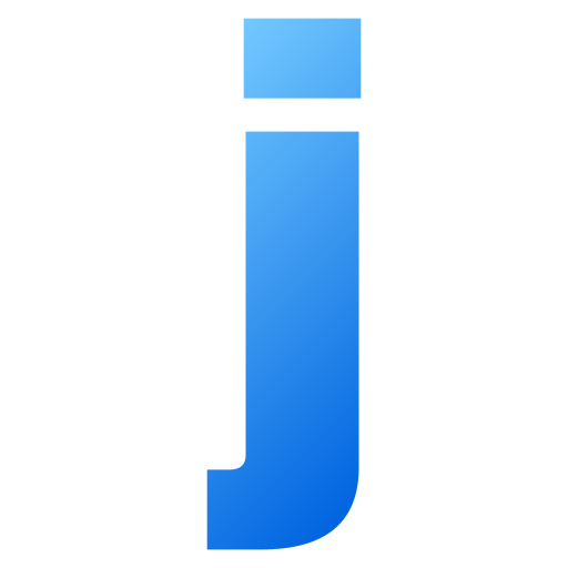 lettera j Generic gradient fill icona