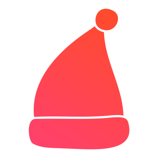 サンタの帽子 Generic gradient fill icon