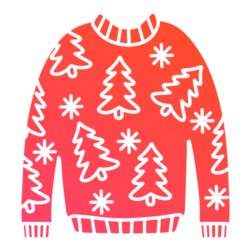 maglione natalizio Generic gradient fill icona