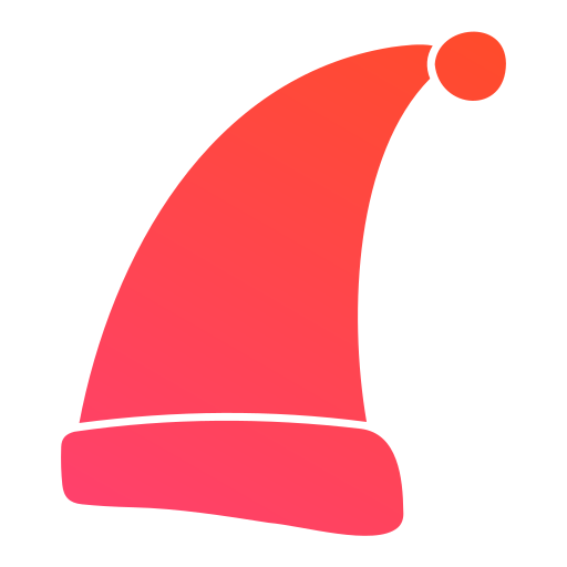 산타 모자 Generic gradient fill icon
