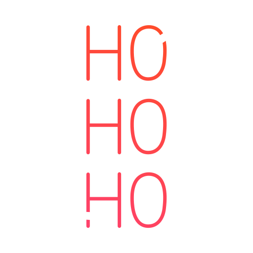 ho ho ho Generic gradient outline Icône