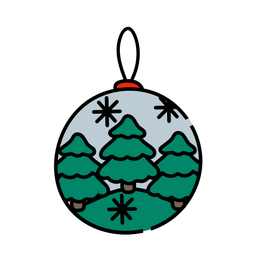 pelota de navidad Generic color lineal-color icono