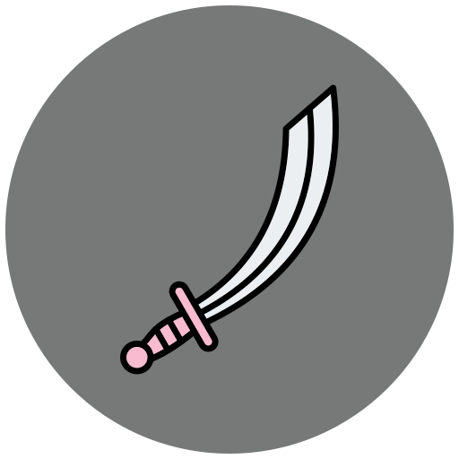 zwaard Generic Outline Color icoon