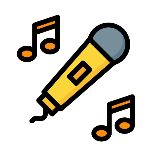 karaoke Generic Outline Color ikona