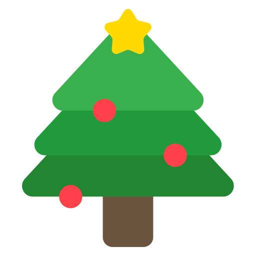 drzewko świąteczne Generic Flat ikona