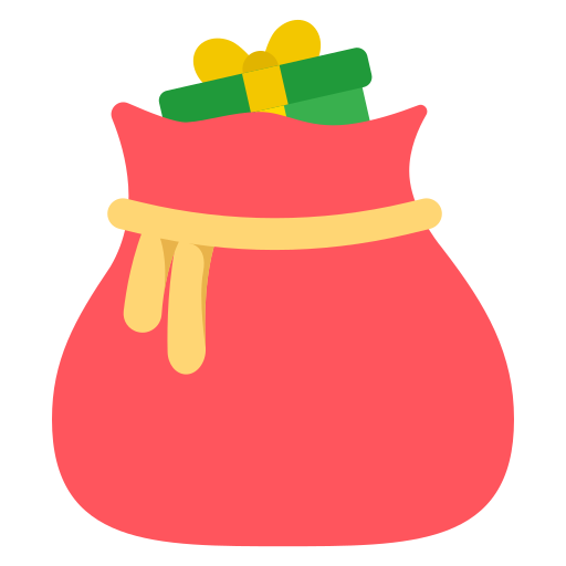 bolsa de navidad Generic Flat icono