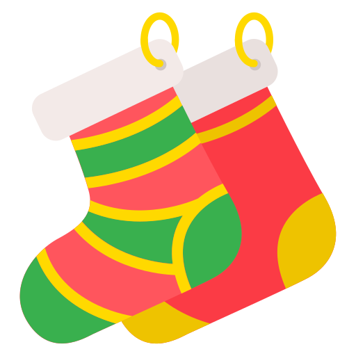 calcetines navideños Generic Flat icono