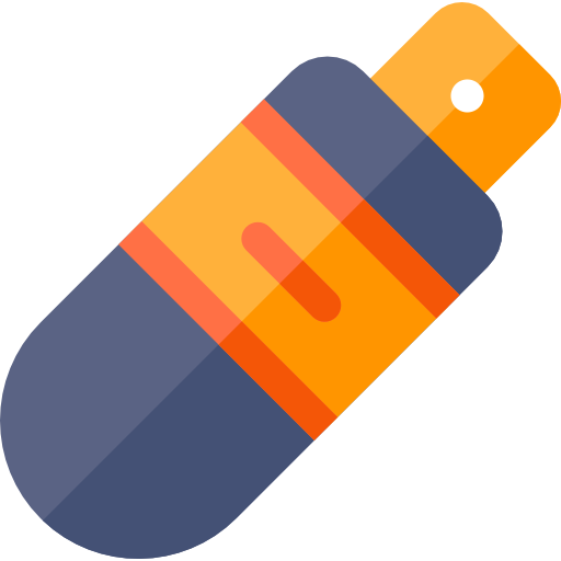 pendrive Basic Rounded Flat icon