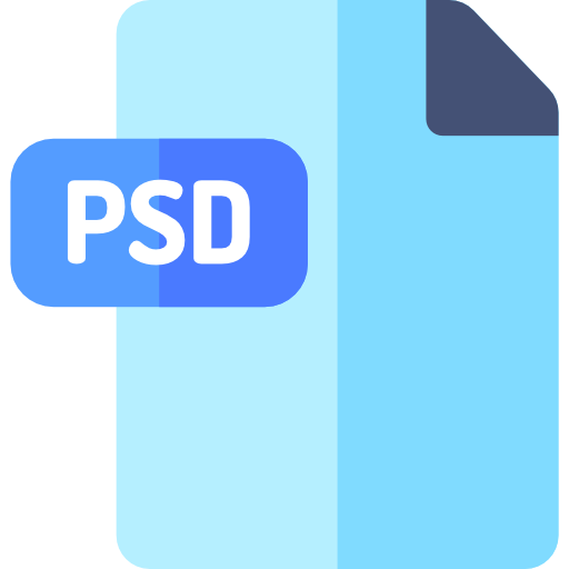Psd Basic Rounded Flat icon