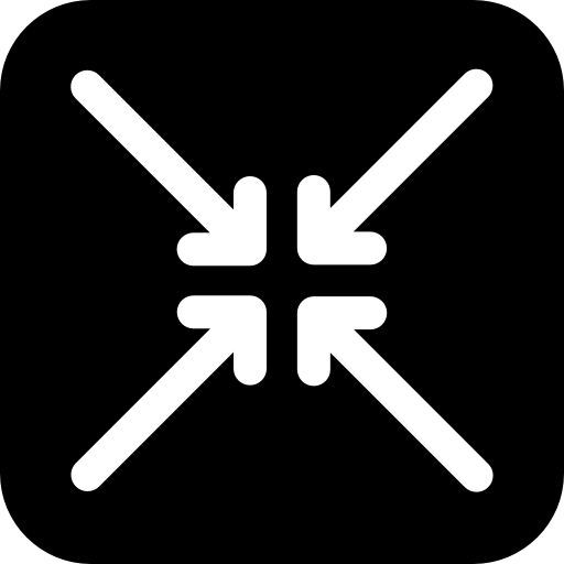 zminimalizować Basic Rounded Filled ikona