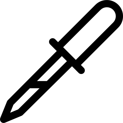 pipeta Basic Rounded Lineal ikona