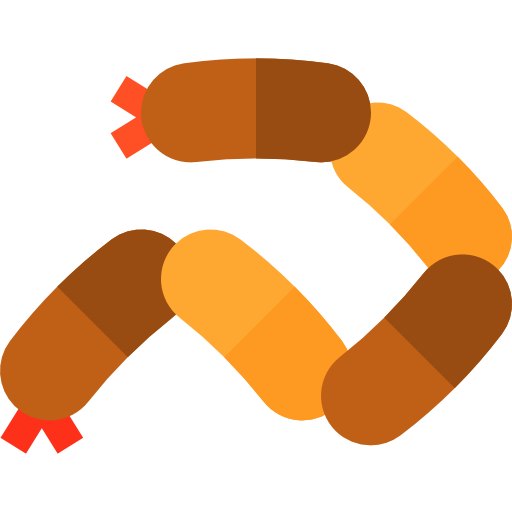 Sausages Basic Straight Flat icon