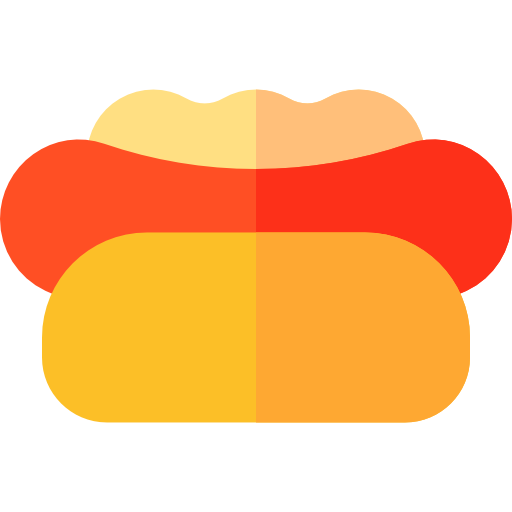 hot dog Basic Straight Flat icona