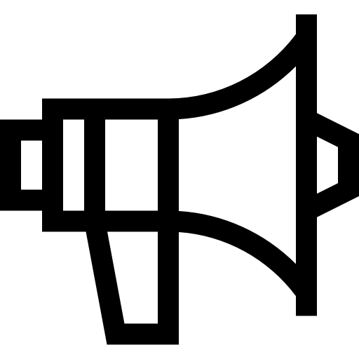 メガホン Basic Straight Lineal icon