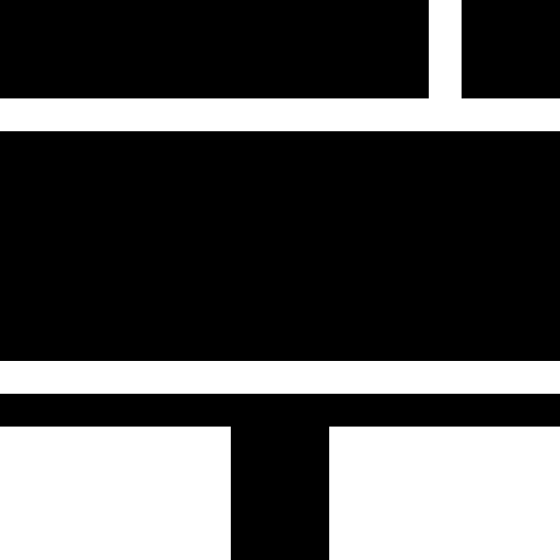 cartelera Basic Straight Filled icono