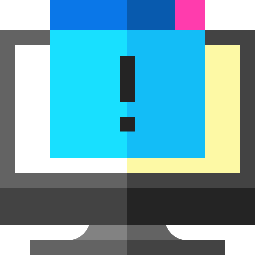 monitor Basic Straight Flat icon