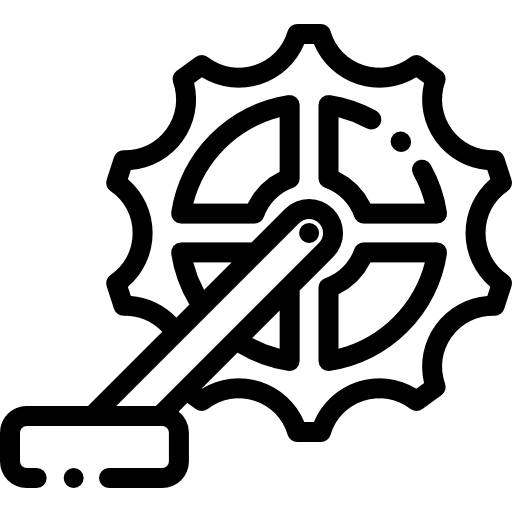 mechanizm korbowy Detailed Rounded Lineal ikona