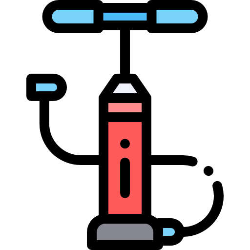 空気ポンプ Detailed Rounded Lineal color icon