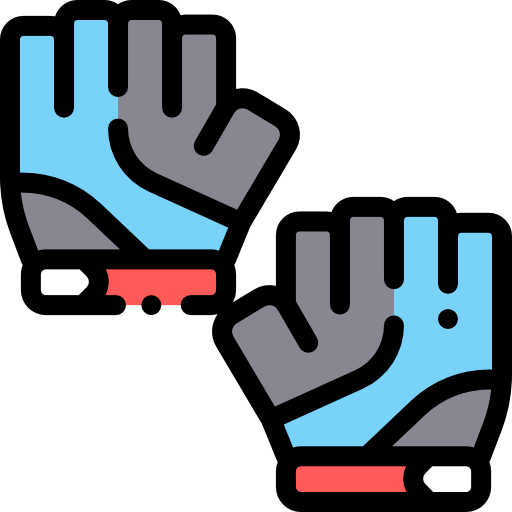 Glove Detailed Rounded Lineal color icon