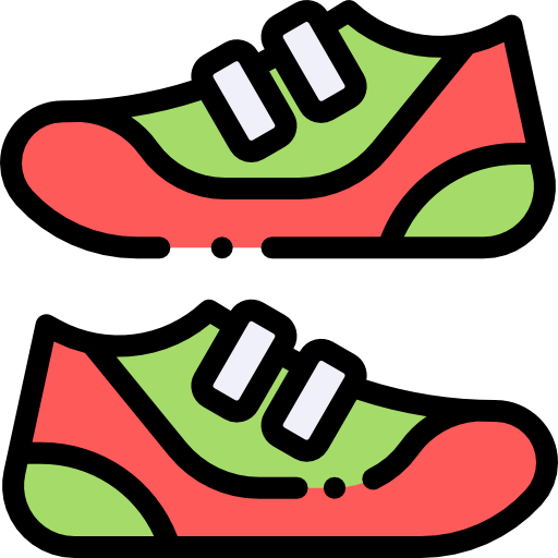 scarpe da ginnastica Detailed Rounded Lineal color icona