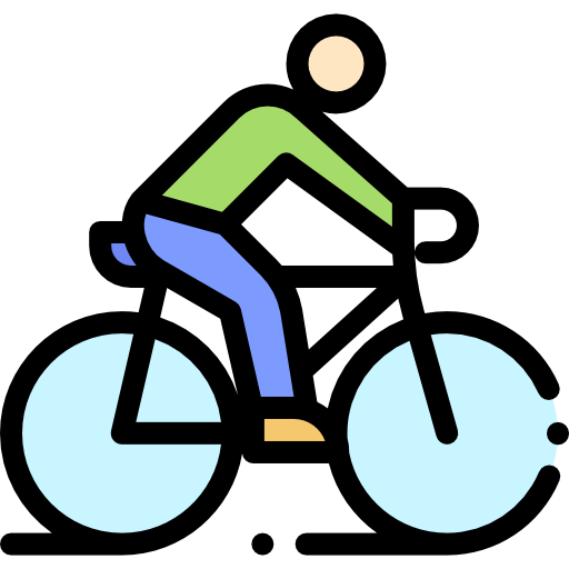 Bicycle Detailed Rounded Lineal color icon
