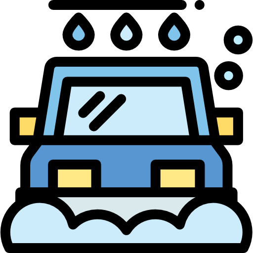 Car wash Detailed Rounded Lineal color icon