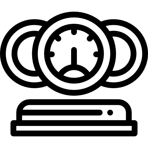 snelheidsmeter Detailed Rounded Lineal icoon