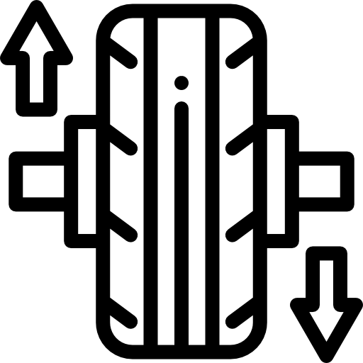 바퀴 Detailed Rounded Lineal icon