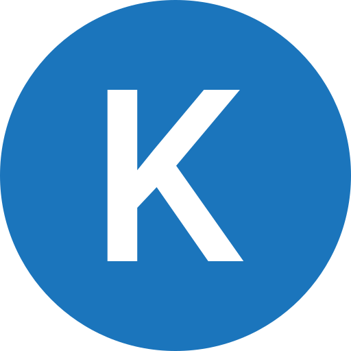 litera k Generic color fill ikona