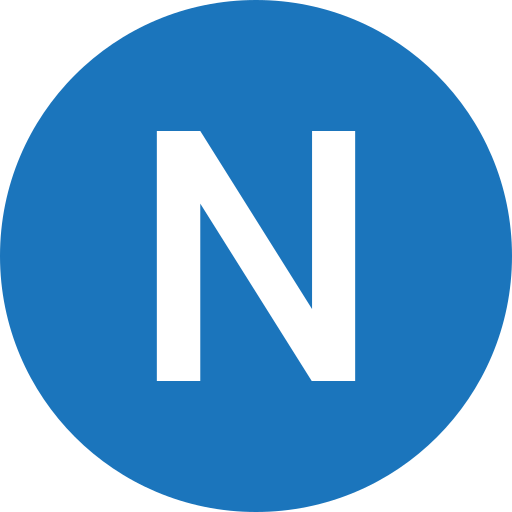 buchstabe n. Generic color fill icon
