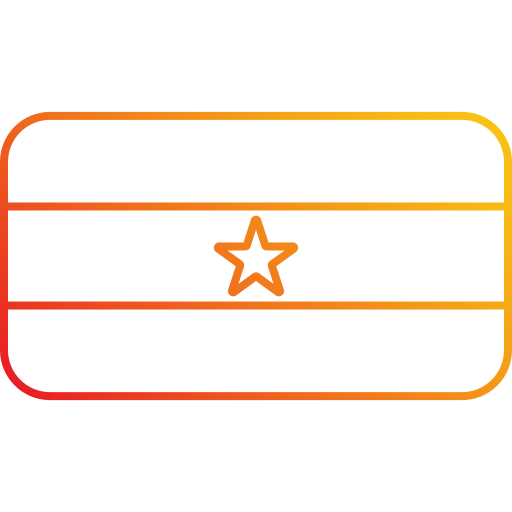 Ghana Generic gradient outline icon