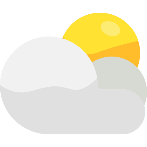 nubes y sol Generic color fill icono