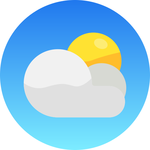 구름과 해 Generic gradient fill icon