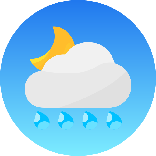 Clouds-moon Generic gradient fill icon