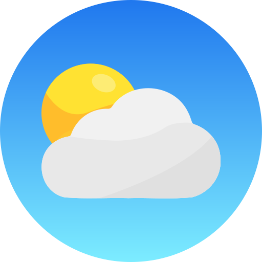 구름과 해 Generic gradient fill icon