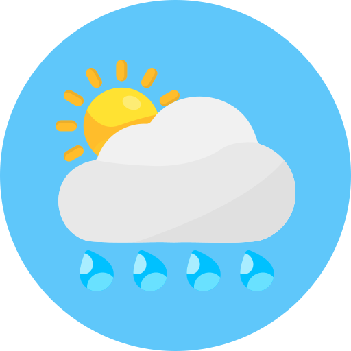 雲と太陽 Generic color fill icon