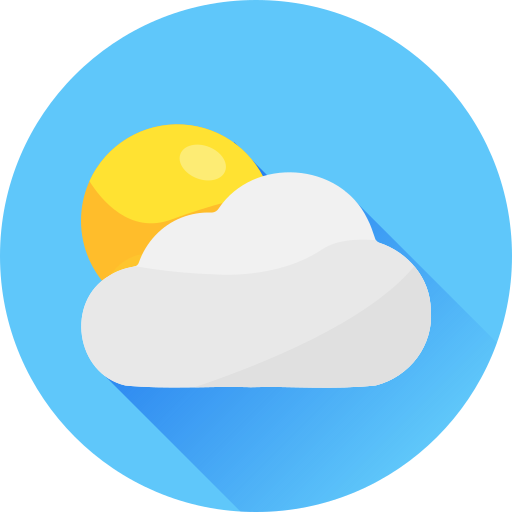 구름과 해 Generic gradient fill icon