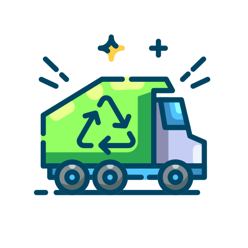 Garbage Truck Generic Outline Color icon