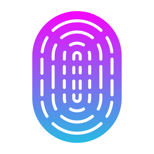 Fingerprint Generic Flat Gradient icon