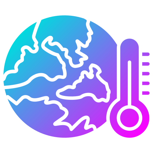 zmiana klimatu Generic gradient fill ikona