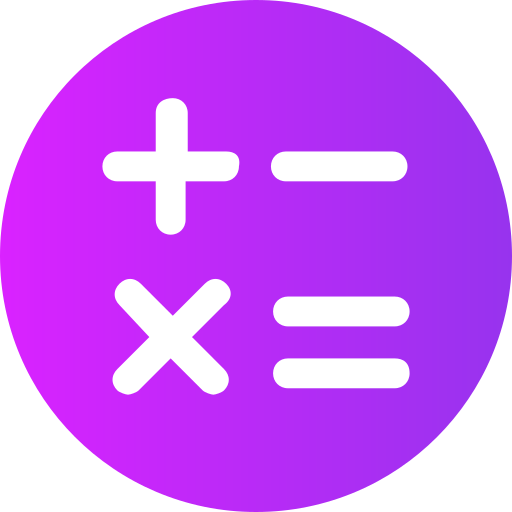 Arithmetic Generic gradient fill icon