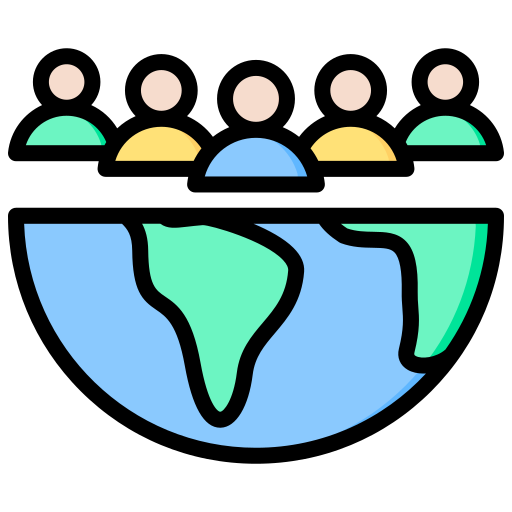 人口 Generic Outline Color icon